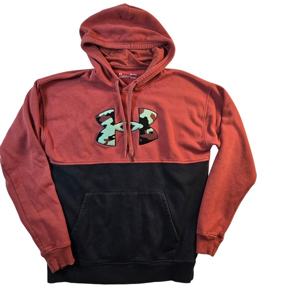 Under Armour Other - Under Armour Mens M Colorblock Camo Logo ColdGear Hoodie Pullover Sweatshirt‎
